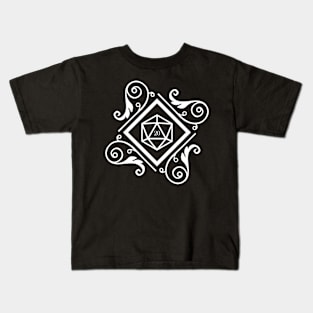 Vintage D20 Dice Tabletop RPG Kids T-Shirt